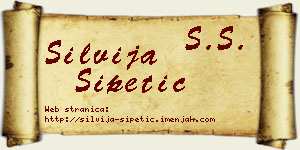 Silvija Šipetić vizit kartica